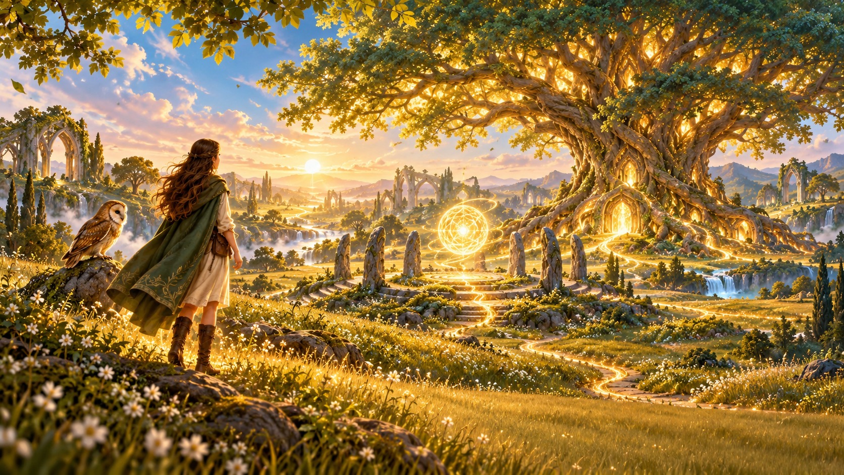 Aura in the golden Grasslands